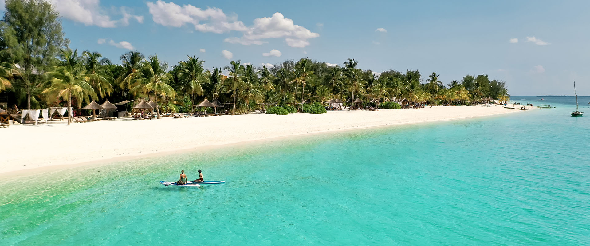 Sandstrand i Zanzibar