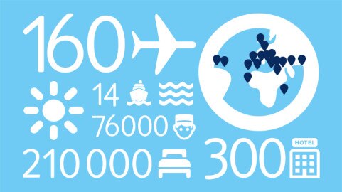 TUI är världesn största reseleverantör. Se fakta om TUI.